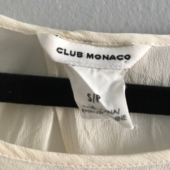 Club Monaco Silk Open-back Blouse - Picture 4 of 5